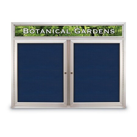 United Visual Products Open Faced Traditional Corkboard, 60x48" UV644A-WHITE-AMETHY
